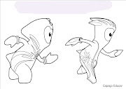 DESENHO OU MOLDE DOS MASCOTES DAS OLIMPÍADAS PARA COLORIR!